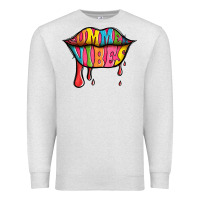 Oatmeal Heather summer vibes lips Premium Sweatshirt - Jasminsmagicworld