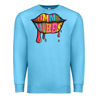Ocean Blue summer vibes lips Premium Sweatshirt - Jasminsmagicworld