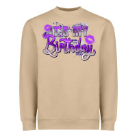 Mushroom purple its my birthday Heavyweight Sweatshirt - Zillion Design Studio