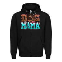 Black dog mama Zipper Hoodie - AdoDesignShop