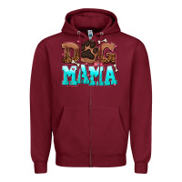 Burgundy dog mama Zipper Hoodie - AdoDesignShop