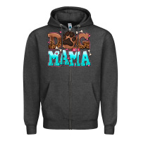 Charcoal Heather dog mama Zipper Hoodie - AdoDesignShop