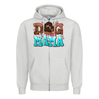 Dove Grey dog mama Zipper Hoodie - AdoDesignShop