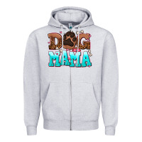 Heather Grey dog mama Zipper Hoodie - AdoDesignShop