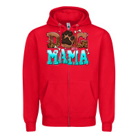 Red dog mama Zipper Hoodie - AdoDesignShop