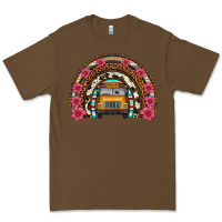 Cacao school bus leopard cowhide rainbow Premium Tee - Artiststas