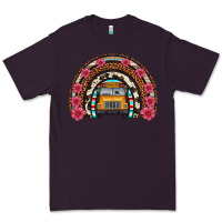 Plum school bus leopard cowhide rainbow Premium Tee - Artiststas