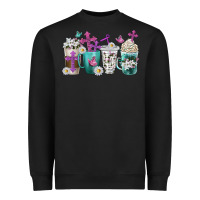 Black blessed coffee cups Heavyweight Sweatshirt - texasbilliewilder