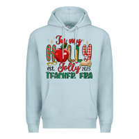Blue Mist in my holly jolly teacher era Premium Hoodie - MaliasSmallBusiness
