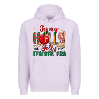 Lilac in my holly jolly teacher era Premium Hoodie - MaliasSmallBusiness