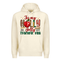 Sandshell in my holly jolly teacher era Premium Hoodie - MaliasSmallBusiness