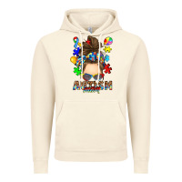 Vintage Artic messy bun autism mom Vintage Hoodie - RanaPortraitStore