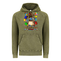 Vintage Olive messy bun autism mom Vintage Hoodie - RanaPortraitStore