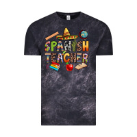 Cloud Black spanish teacher Vintage Tee - texasbilliewilder