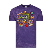 Cloud Purple spanish teacher Vintage Tee - texasbilliewilder