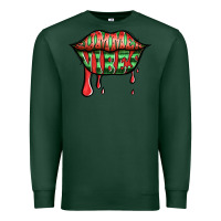 Sports Green summer vibes watermelon lips Premium Sweatshirt - Jasminsmagicworld