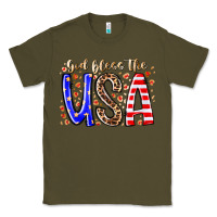 Army Green god bless the usa Classic Tee - RacoonDesign