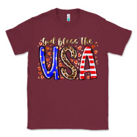 Burgundy god bless the usa Classic Tee - RacoonDesign