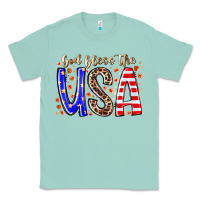 Seafoam god bless the usa Classic Tee - RacoonDesign