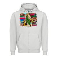 Dove Grey san judas leopard cowhide sunflower background Zipper Hoodie - JahusDesignShop