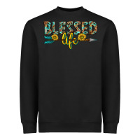 Black blessed life western Heavyweight Sweatshirt - texasbilliewilder