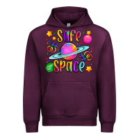Mauve Wine safe space Urban Hoodie - Artiststas