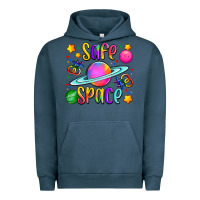 Pigment Midnight Navy safe space Urban Hoodie - Artiststas