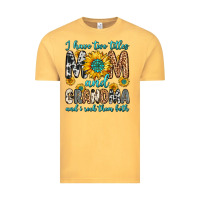 Vintage Mustard i have two titles mom and grandma and i rock them Vintage Tee - Zillion Design Studio