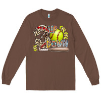 Chestnut three up down softball Long Sleeve Tee - RacoonDesign