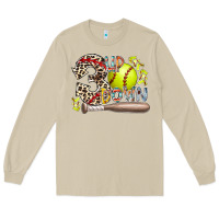 Mushroom three up down softball Long Sleeve Tee - RacoonDesign