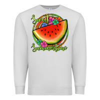 Dove Grey sweet summertime watermelon Premium Sweatshirt - Jasminsmagicworld