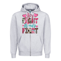 Heather Grey her fight is our fight Zipper Hoodie - JahusDesignShop