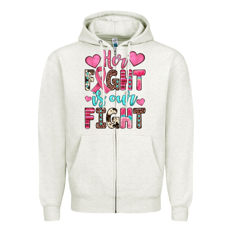 Her Fight Is Our Fight Zipper Hoodie by JahusDesignShop | Teevron