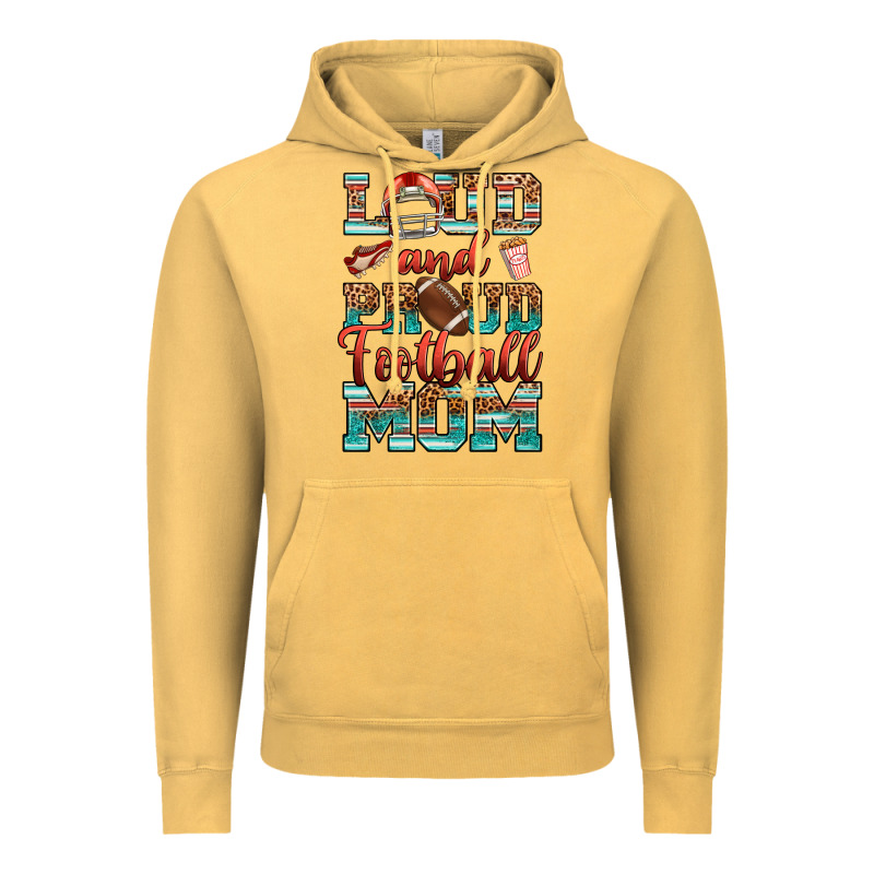 Loud And Proud Football Mom Vintage Hoodie by RanaPortraitStore | Teevron