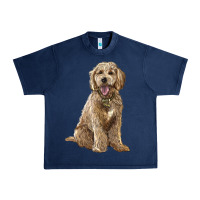 Navy goldendoodle Urban Heavy Tee - BarkalooDesign
