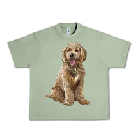 Oil Green goldendoodle Urban Heavy Tee - BarkalooDesign