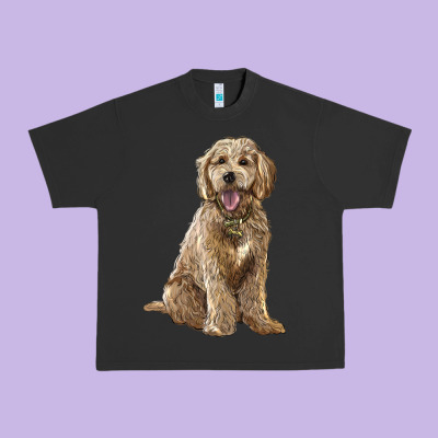 Goldendoodle Urban Heavy Tee Designed By Barkaloodesign