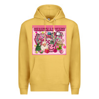 Antique Gold 3d retro pink christmas vibes Premium Hoodie - MaliasSmallBusiness
