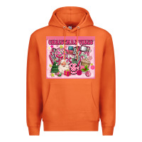 Carrot 3d retro pink christmas vibes Premium Hoodie - MaliasSmallBusiness