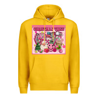 Lemon 3d retro pink christmas vibes Premium Hoodie - MaliasSmallBusiness