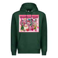 Sports Green 3d retro pink christmas vibes Premium Hoodie - MaliasSmallBusiness