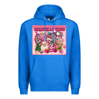 True Royal 3d retro pink christmas vibes Premium Hoodie - MaliasSmallBusiness