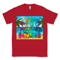 Red enjoy every moment of summer Classic Tee - HRA Design Shop