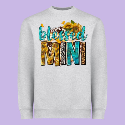 Heavyweight Sweatshirt blessed mini with sunflowers