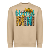Mushroom blessed mini with sunflowers Heavyweight Sweatshirt - texasbilliewilder