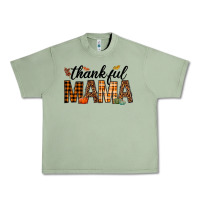Oil Green thankful mama Urban Heavy Tee - texasbilliewilder