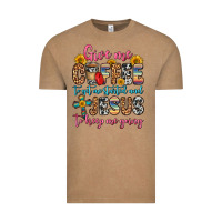 Vintage Coffee give me coffee to get me started and jesus to keep Vintage Tee - Zillion Design Studio