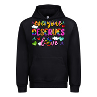 Black everyone deserves love Urban Hoodie - Artiststas