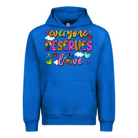 Cobalt everyone deserves love Urban Hoodie - Artiststas