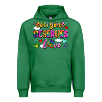 Emerald everyone deserves love Urban Hoodie - Artiststas